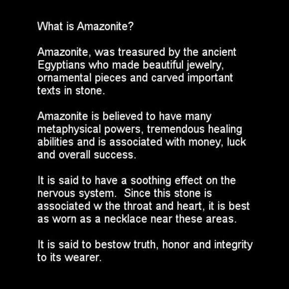 Awesome Amazonite Opalite Statement Necklace Handmade Large Gemstone 925 Silver - Picture 14 of 16